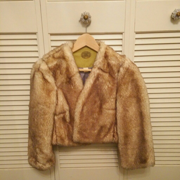 Anthropologie Faux Fur Jacket