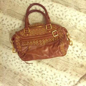 Rebecca Minkoff Gold-Studded Satchel