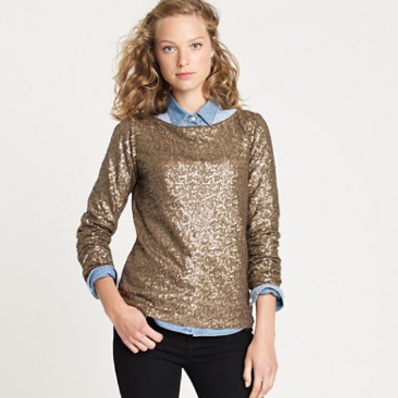 BNWT J.Crew sequin top