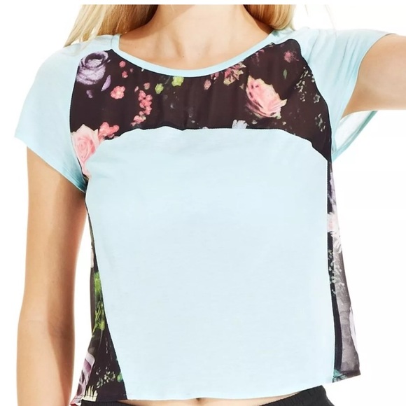 Made for impulse Tops - Made for impulse Aqua floral blouse