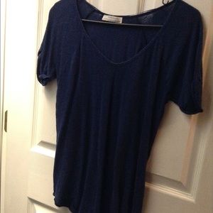 Zara w&b collection top navy blue