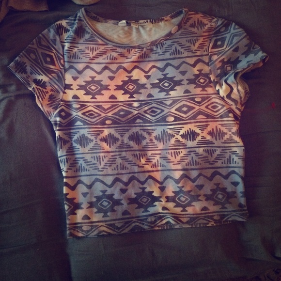 Tie Dye Tribal Crop Top