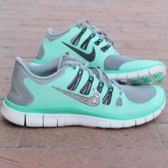 ISO these mint green bedazzled nikes😍