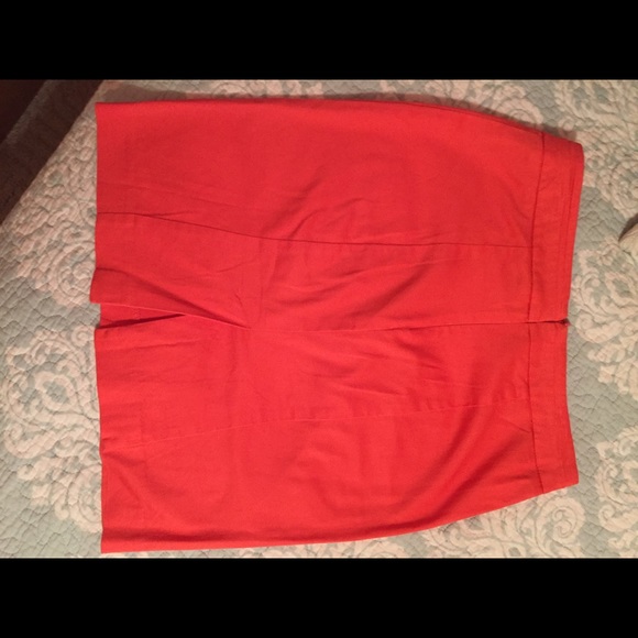 Coral Pencil Skirt - Picture 3 of 4
