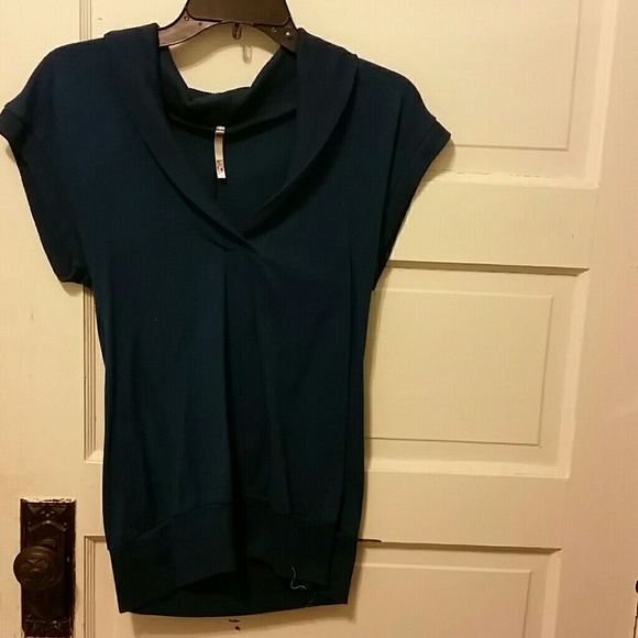 Navy blue sweater shirt.