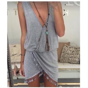 Gray Bohemian look dress