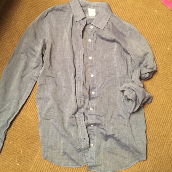 "The boy shirt" by j. Crew. Blue chambray