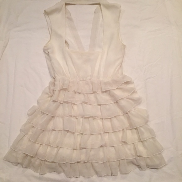 White Ruffle Dress - Picture 2 of 2