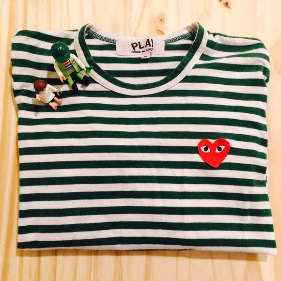 Comme Des Garçons stripe tshirts