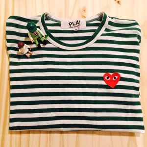 Comme Des Garçons stripe tshirts