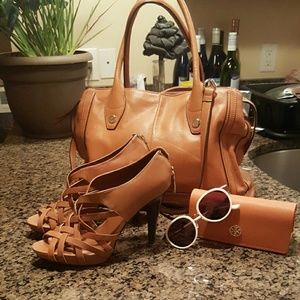 Nine West Gorgeous Tan Strappy Booties