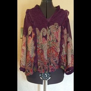 Light and airy blouse that can be worn year round!