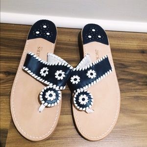 Jack Rogers Navy Palm Beach Navajo Sandal - 9