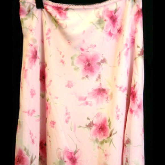Light Pink Knee Length Skirt.