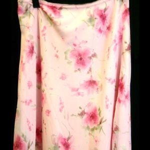 Light Pink Knee Length Skirt.