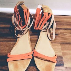 Rebecca Minkoff suede flat sandals. Size 9.5