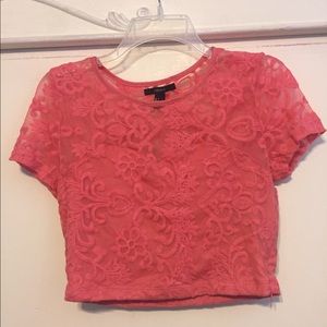 Forever 21 Floral crop top