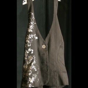 Black Vest with design