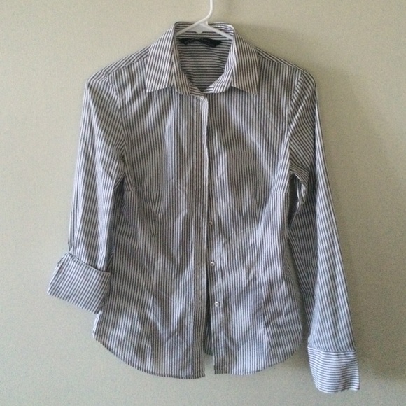 Striped button up