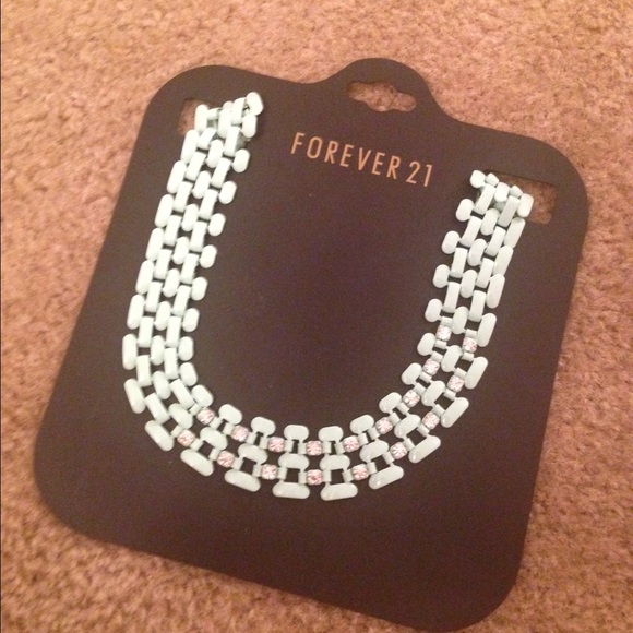 Light blue Forever 21 bib necklace