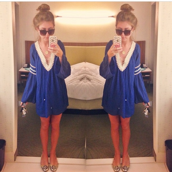 Judith March royal blue tunic