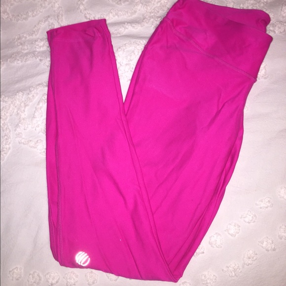 Hot pink workout pants