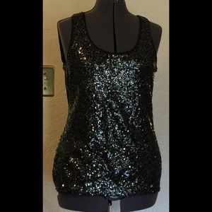 Shimmering Black Jersey Tee