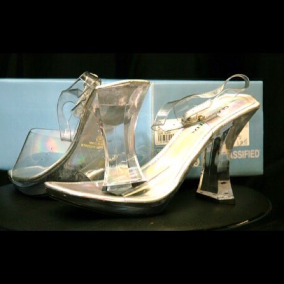 Clear shoes. Formal