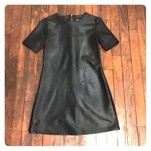 Mini leather dress