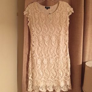 Cream lace dress