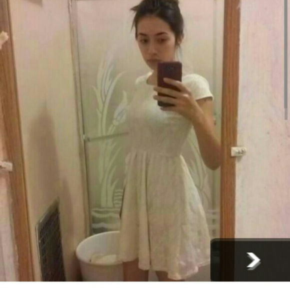 White lace dress