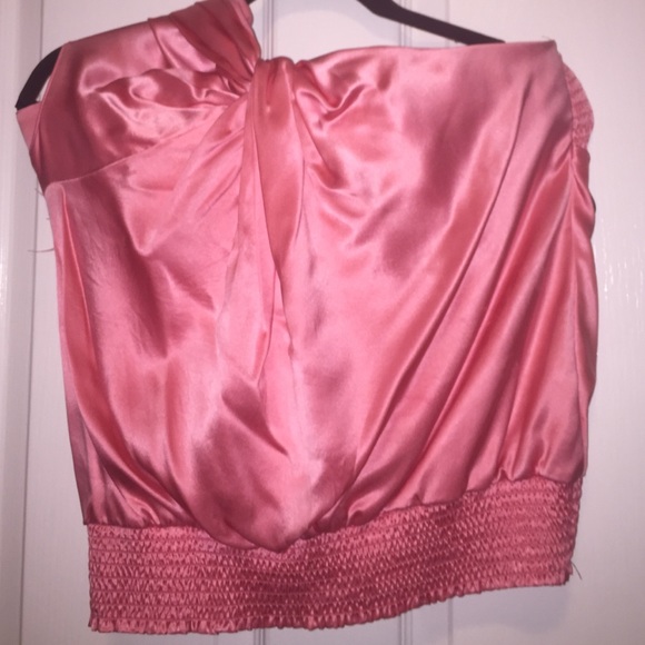 Samon one shoulder feathered dress top - Picture 2 of 3