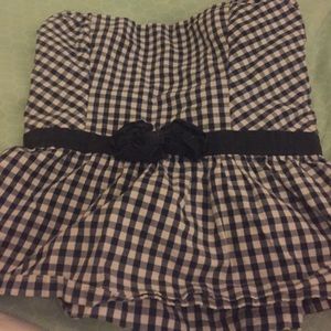 AberCromie & Fitch blue and white tube