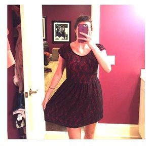 Urban black and red dress