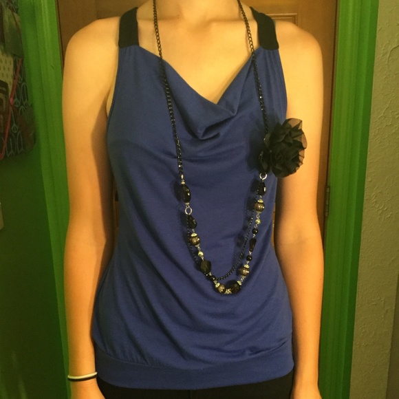 Deb Blue Tank - Picture 1 of 3
