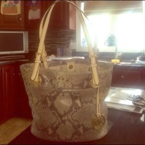 Michael Kors authentic snakeskin handbag