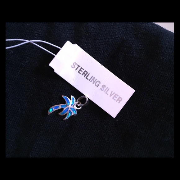 Sterling silver Palm tree charm