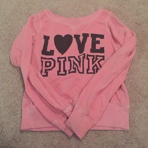 Pink crew sweatshirt