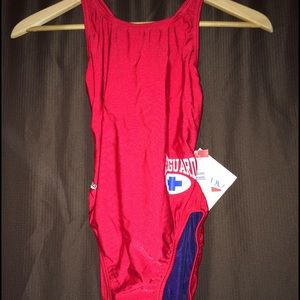 SPEEDO Red Lifeguard Swimsuit