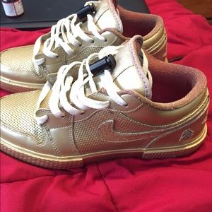 Custom Gold Air Jordan 1