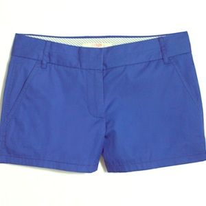 J. Crew 3" Chino Short in indigo blue Sz. 4.