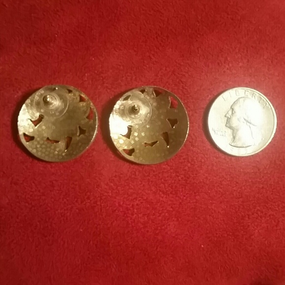 Vintage Cloisonne floral earrings - Picture 2 of 2