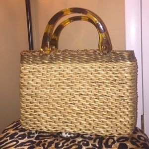 Square Straw handbag