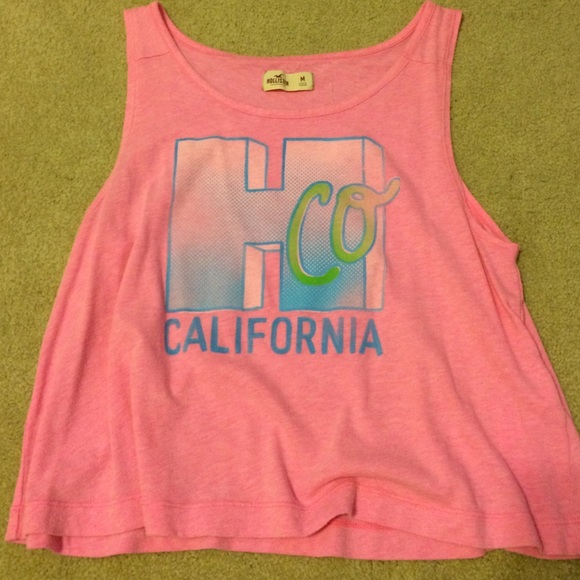 Hollister pink tank top