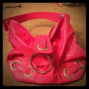 Dark pink purse