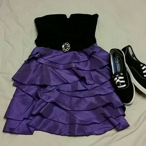 Party/formal dress with purple skirt