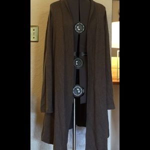 Fabulous full length Chocolatey Brown Cardigan!