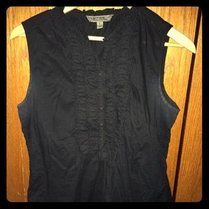 BITTEN Sarah Jessica Parker Black Sleeveless Top