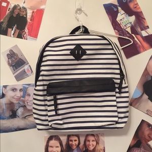 Striped backpack
