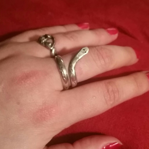 Vintage Jewelry - Vintage Sterling silver snake ring